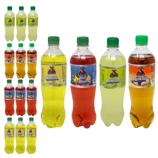 Popouri Mix 2 - Banana, Fruit Punch, Lemonade, Cream Soda - (12 Pack)
