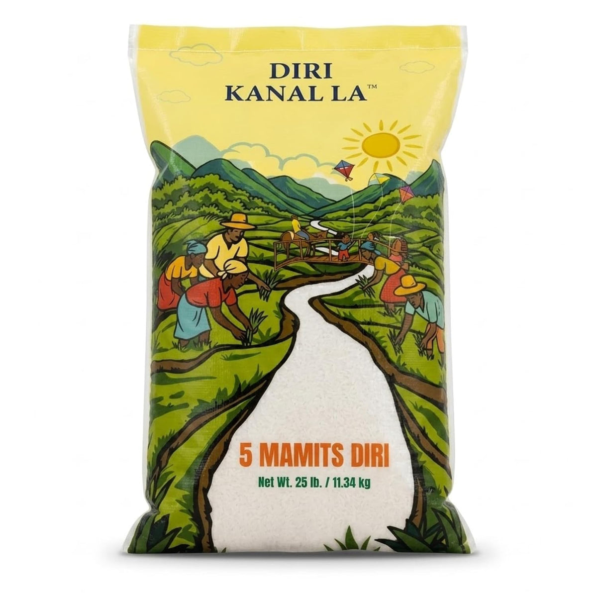 Diri Kanal La - Long Grain Rice - 25 lb