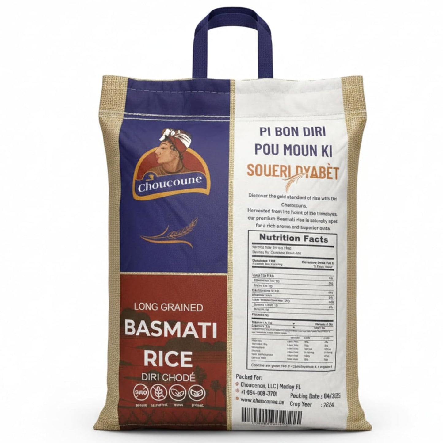Choucoune Basmati Golden Rice - Diri Chode - (15 Lbs)